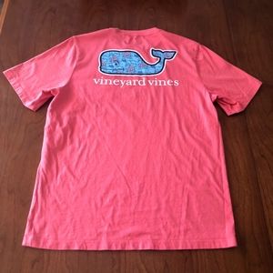 Vineyard Vines Hot Pink with Blue Sailboat Whale
